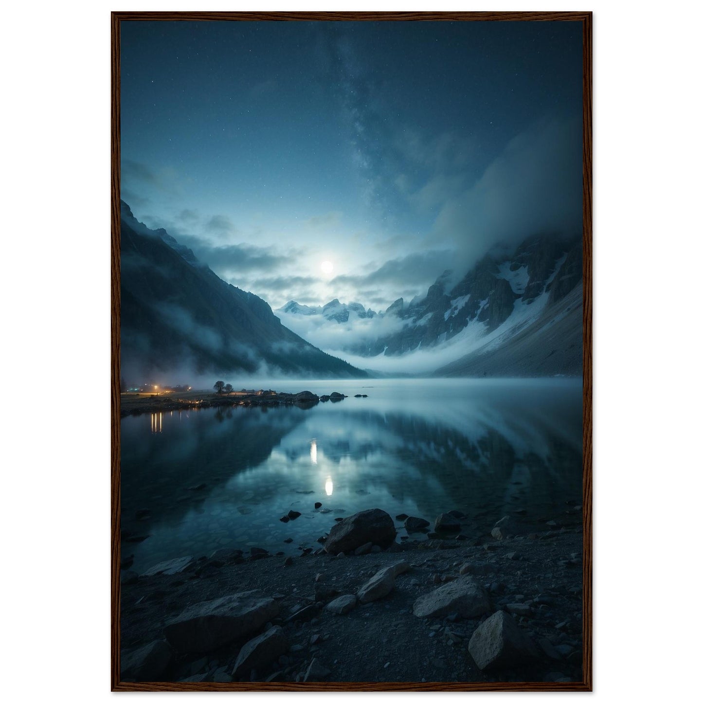 Premium Matte Paper Wooden Framed Poster