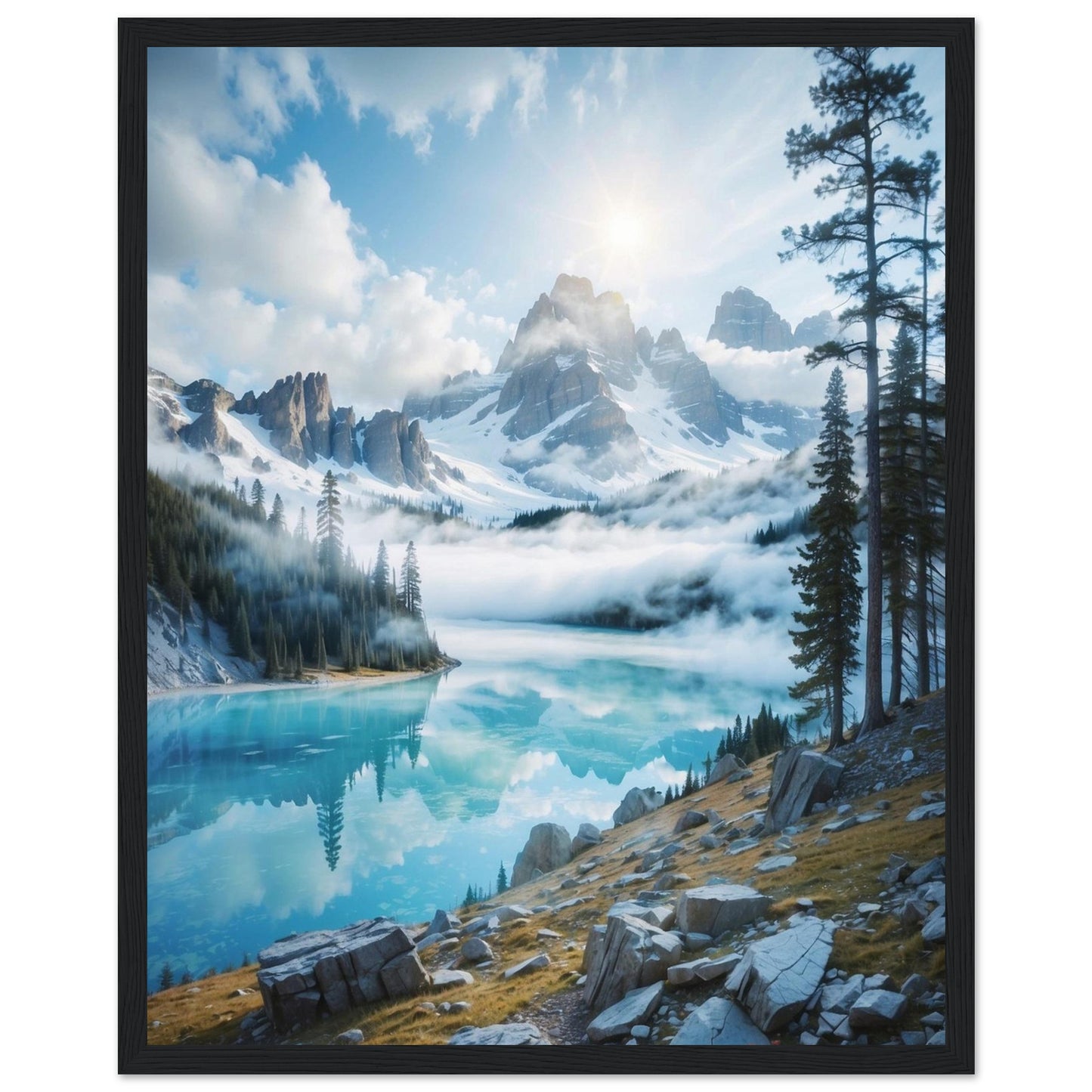 Premium Matte Paper Wooden Framed Poster