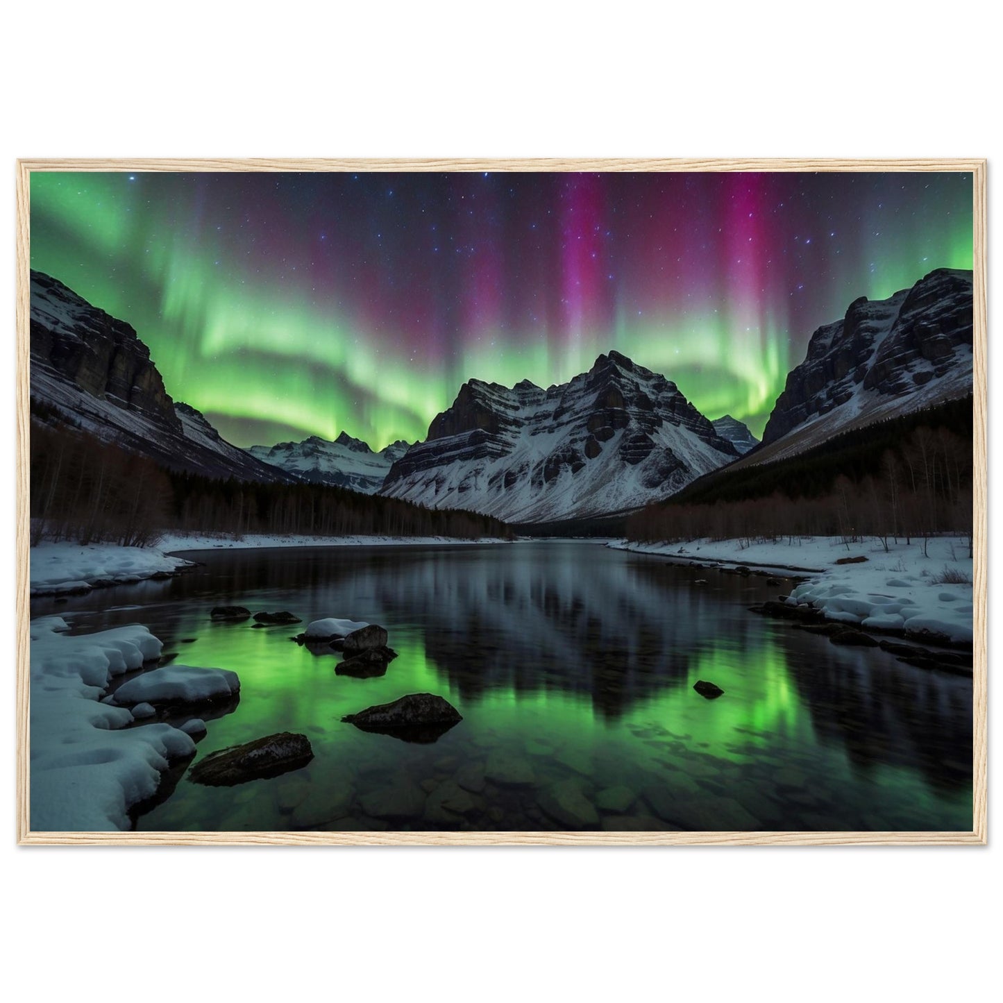 Premium Matte Paper Wooden Framed Poster