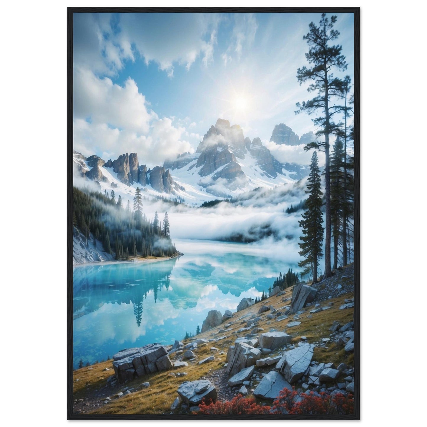 Premium Matte Paper Wooden Framed Poster