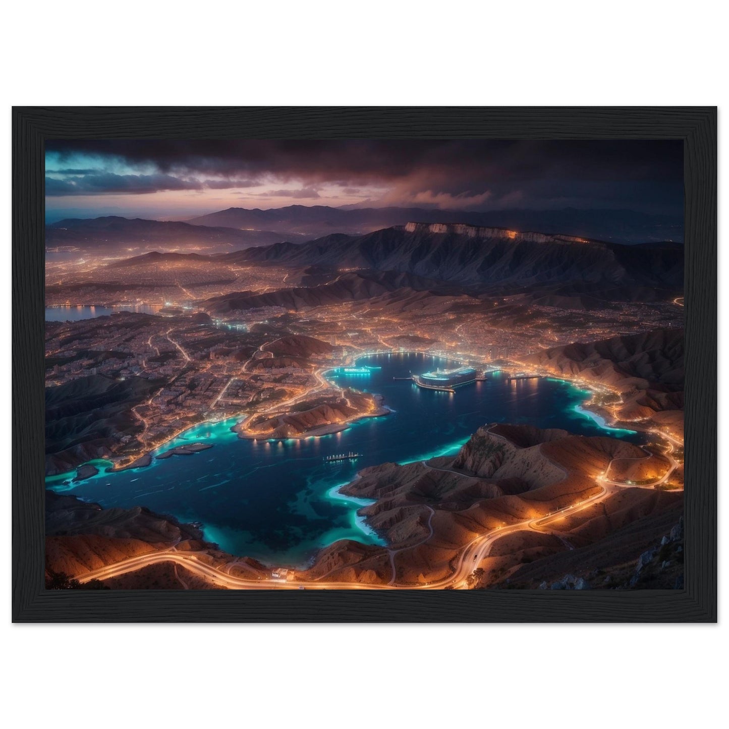 Premium Matte Paper Wooden Framed Poster