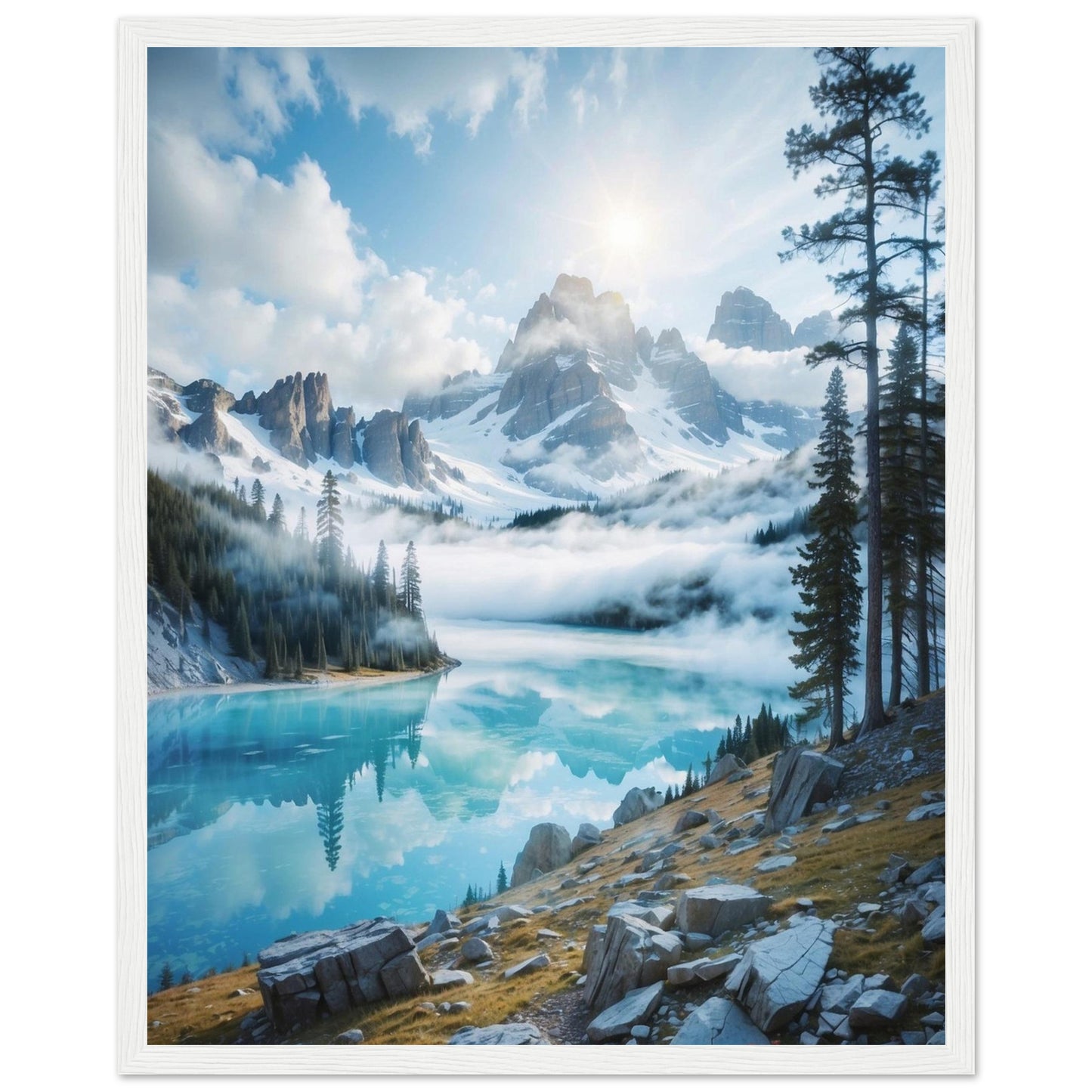 Premium Matte Paper Wooden Framed Poster