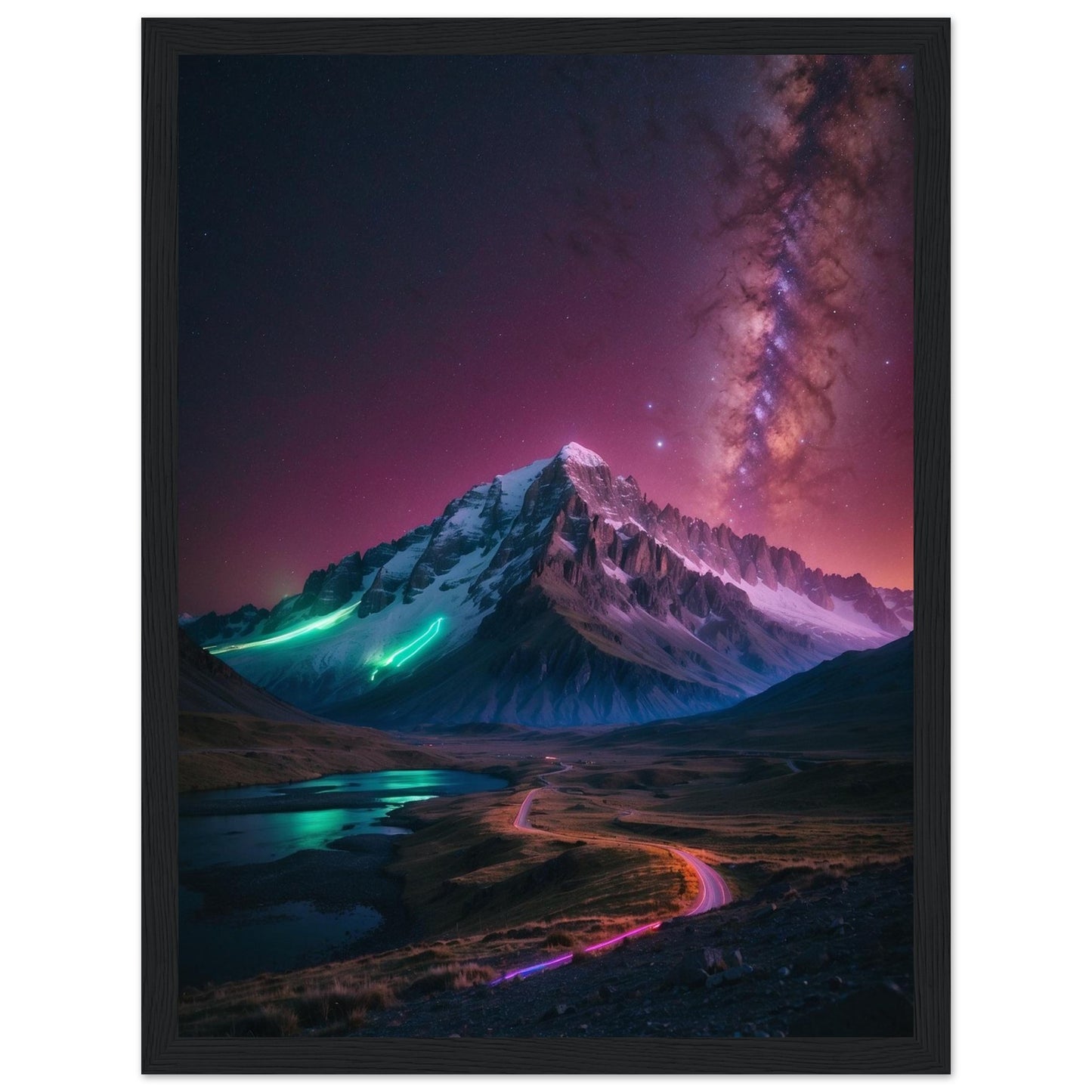 Premium Matte Paper Wooden Framed Poster