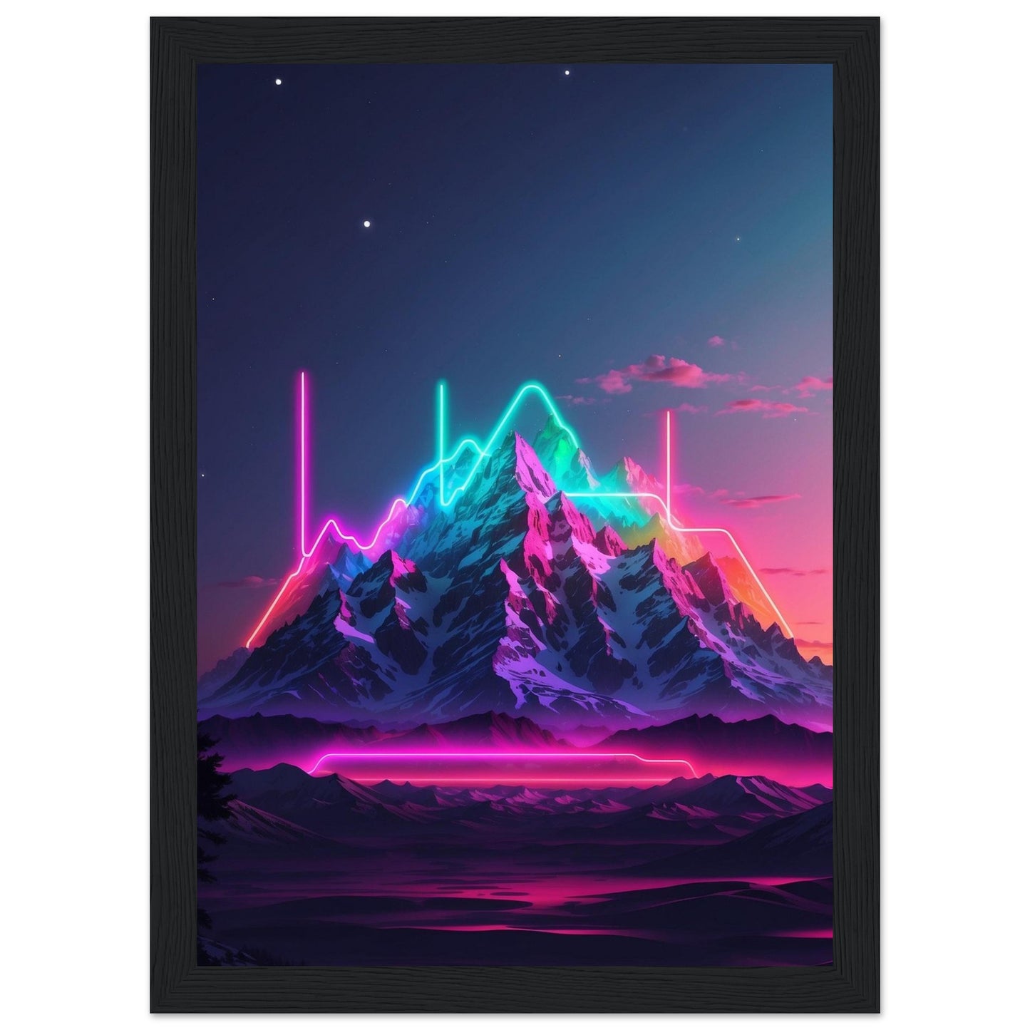 Premium Matte Paper Wooden Framed Poster