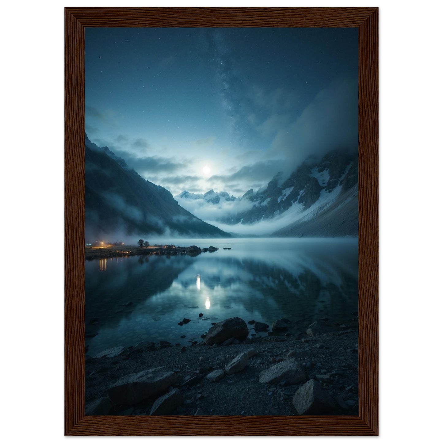 Premium Matte Paper Wooden Framed Poster