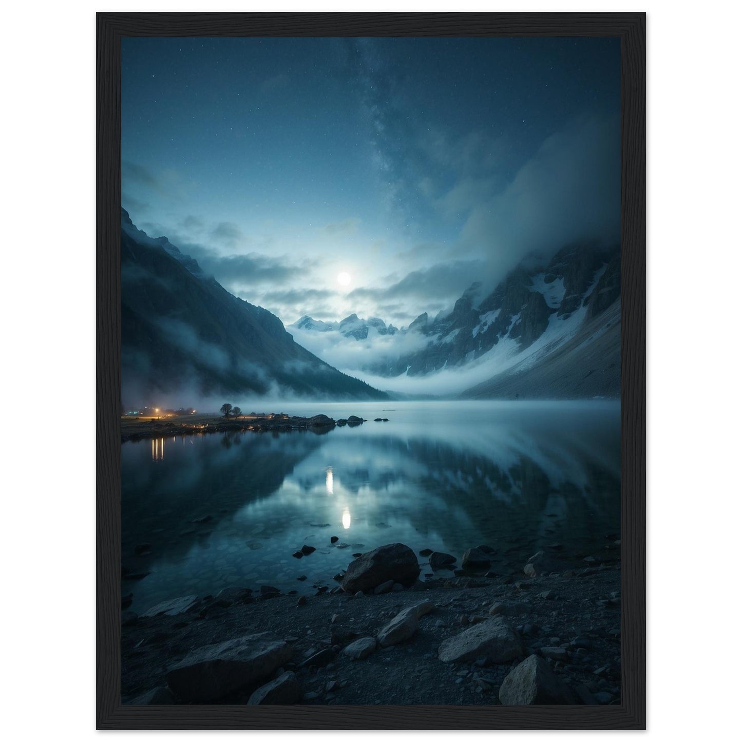 Premium Matte Paper Wooden Framed Poster