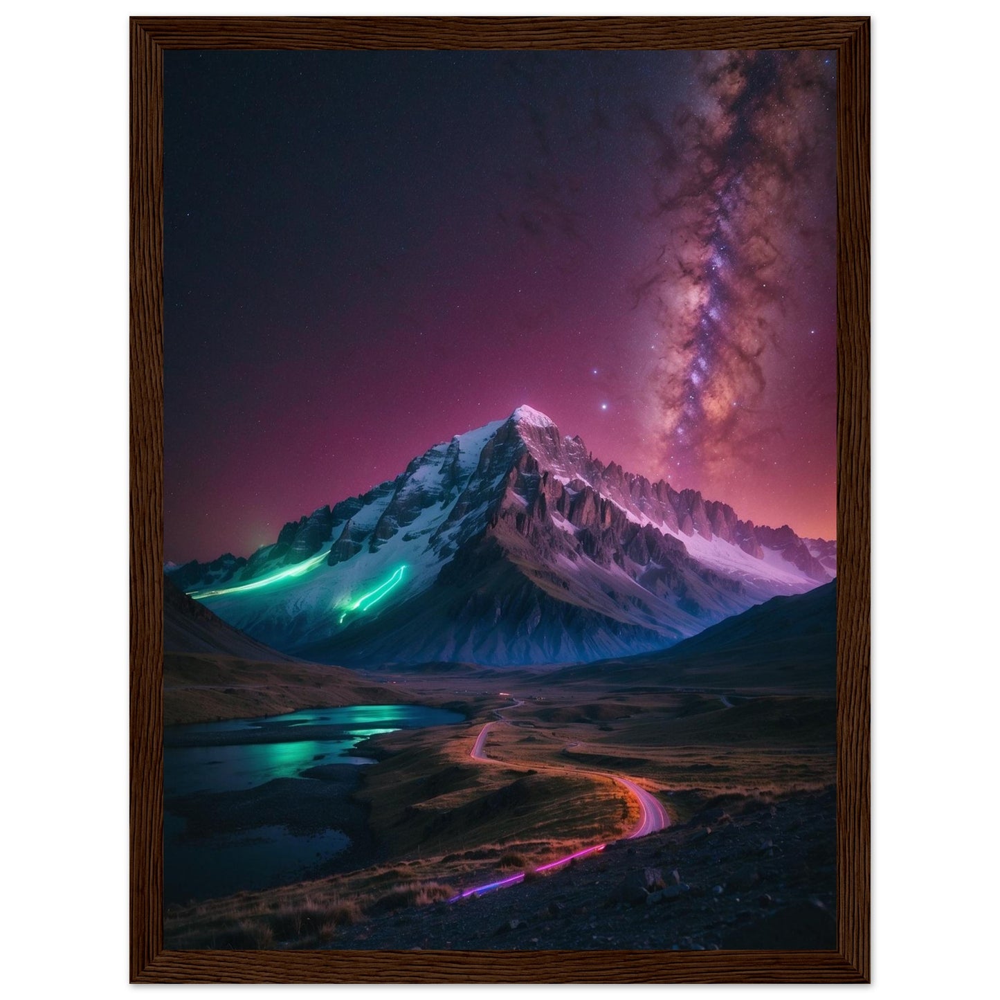Premium Matte Paper Wooden Framed Poster