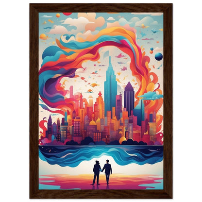 Premium Matte Paper Wooden Framed Poster