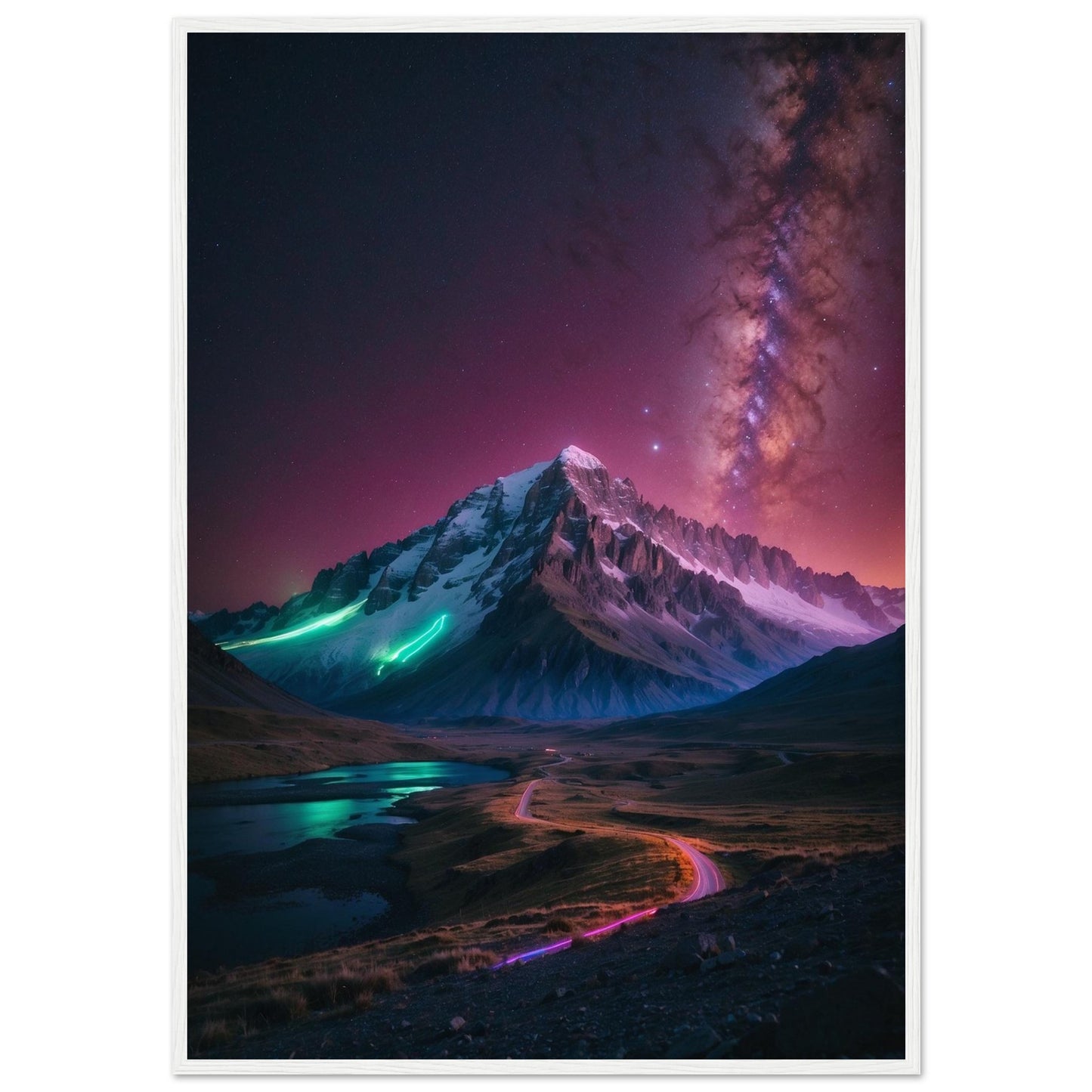 Premium Matte Paper Wooden Framed Poster