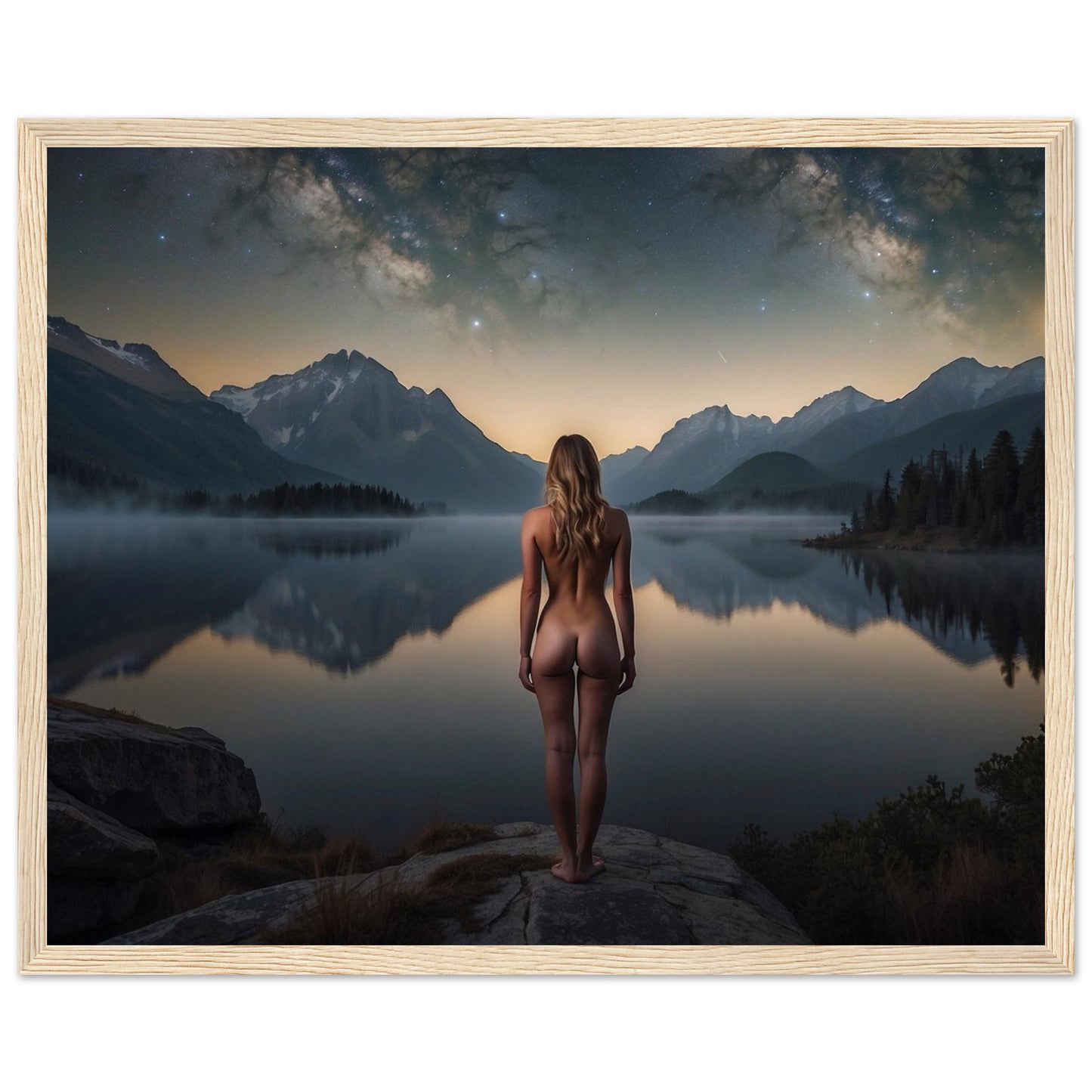 Premium Matte Paper Wooden Framed Poster