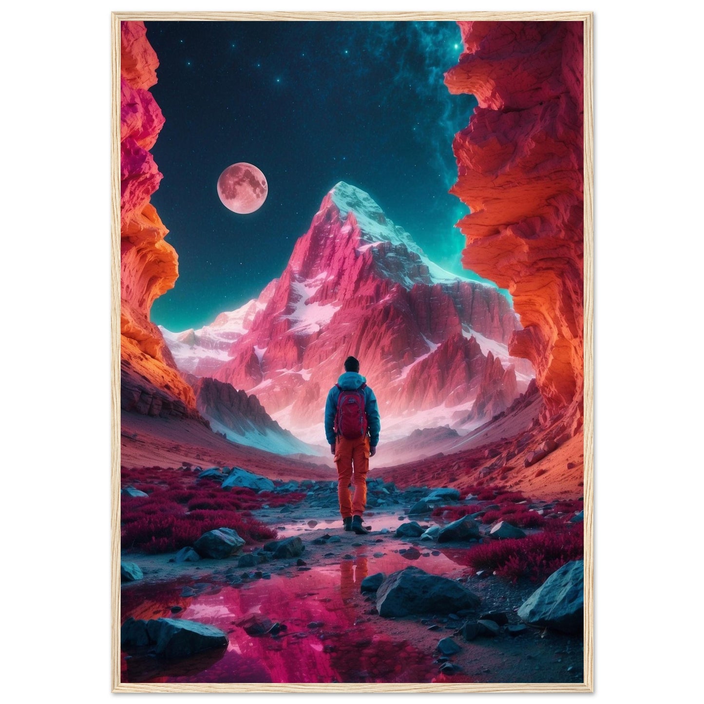 Premium Matte Paper Wooden Framed Poster