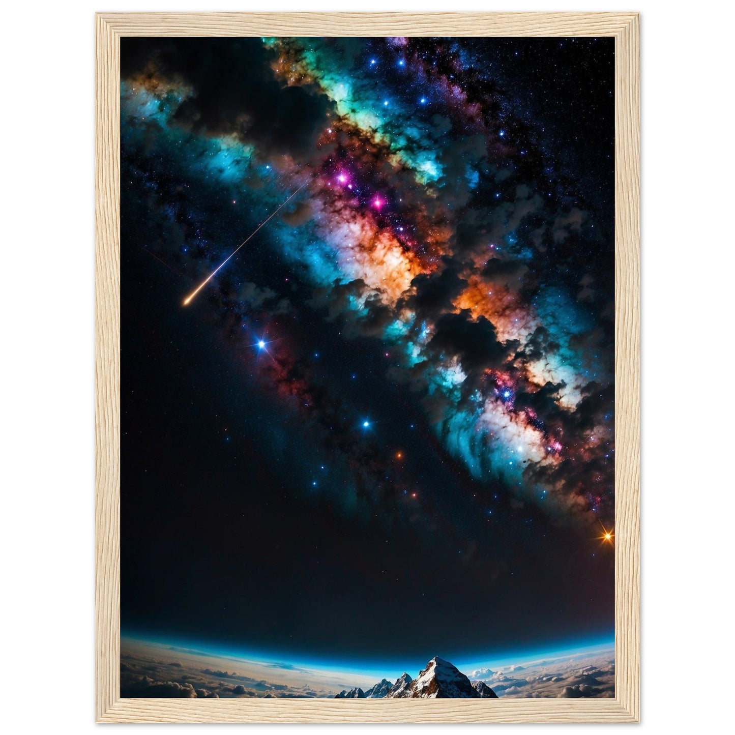 Premium Matte Paper Wooden Framed Poster