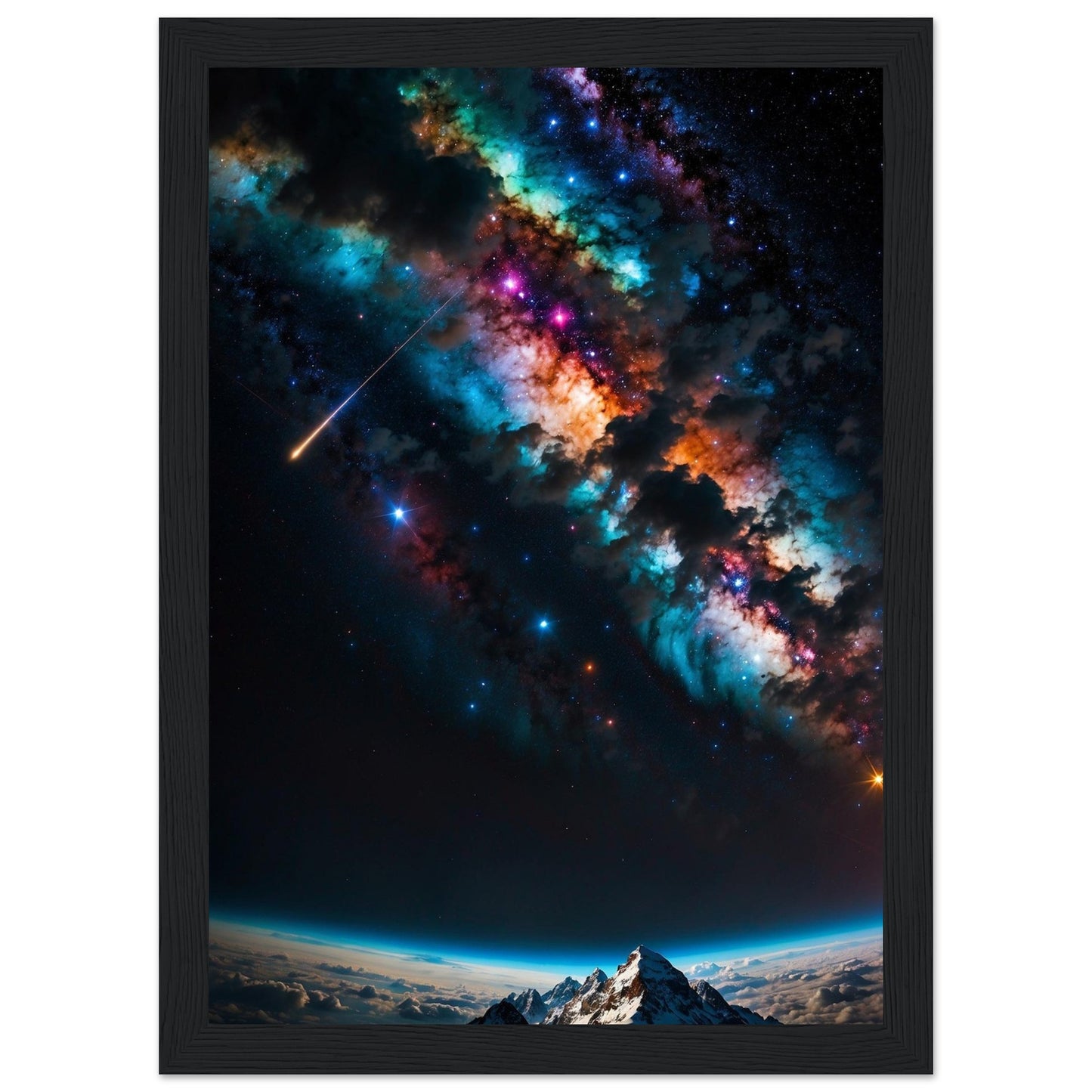 Premium Matte Paper Wooden Framed Poster