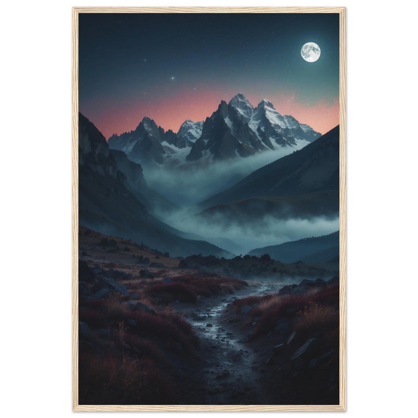 Premium Matte Paper Wooden Framed Poster