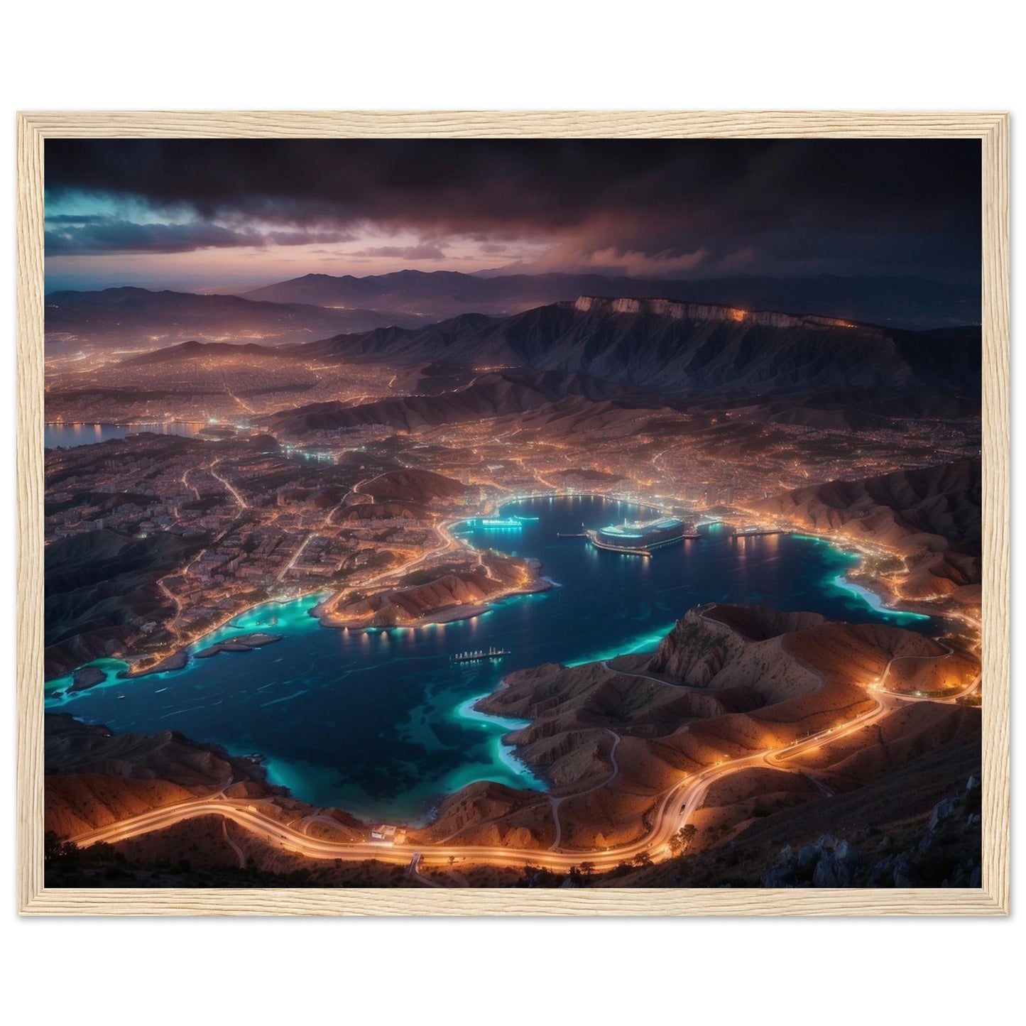 Premium Matte Paper Wooden Framed Poster