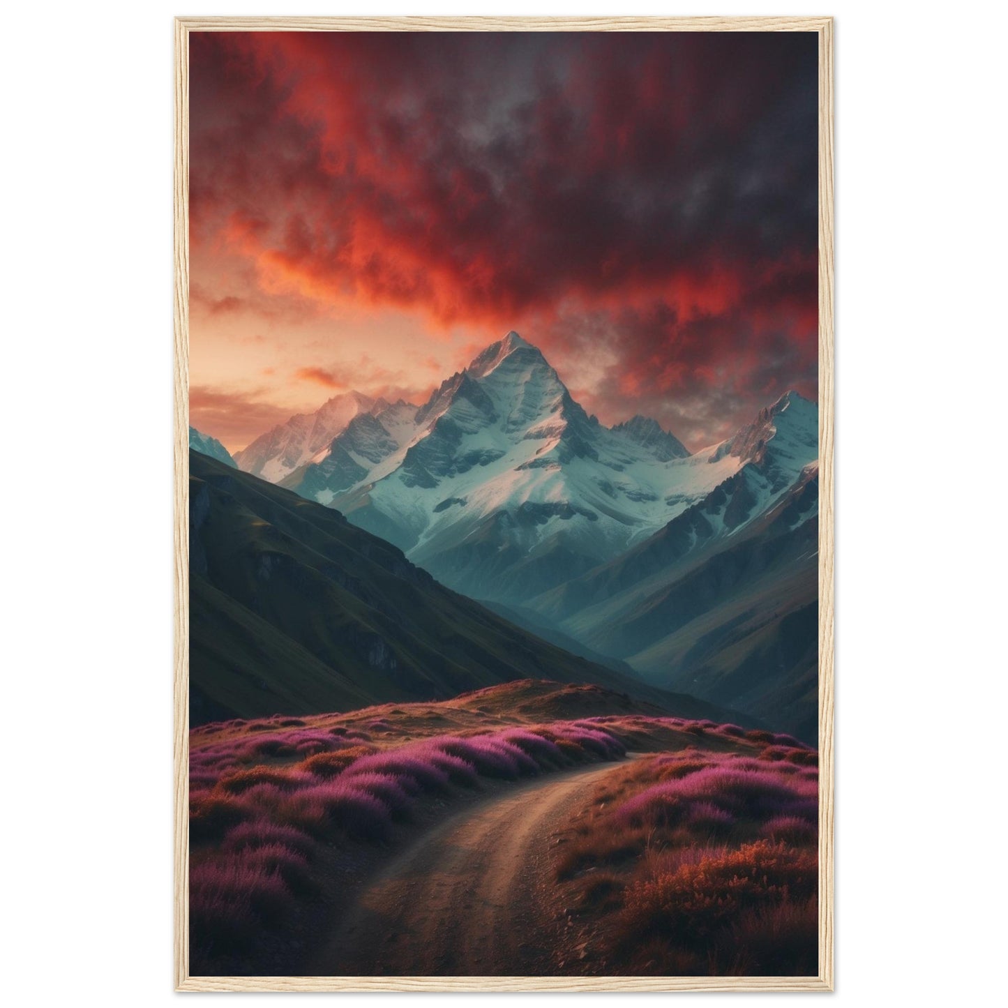 Premium Matte Paper Wooden Framed Poster