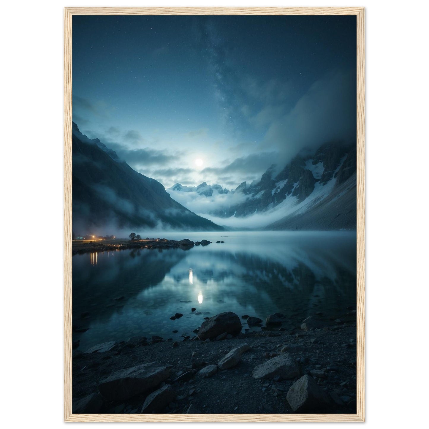 Premium Matte Paper Wooden Framed Poster