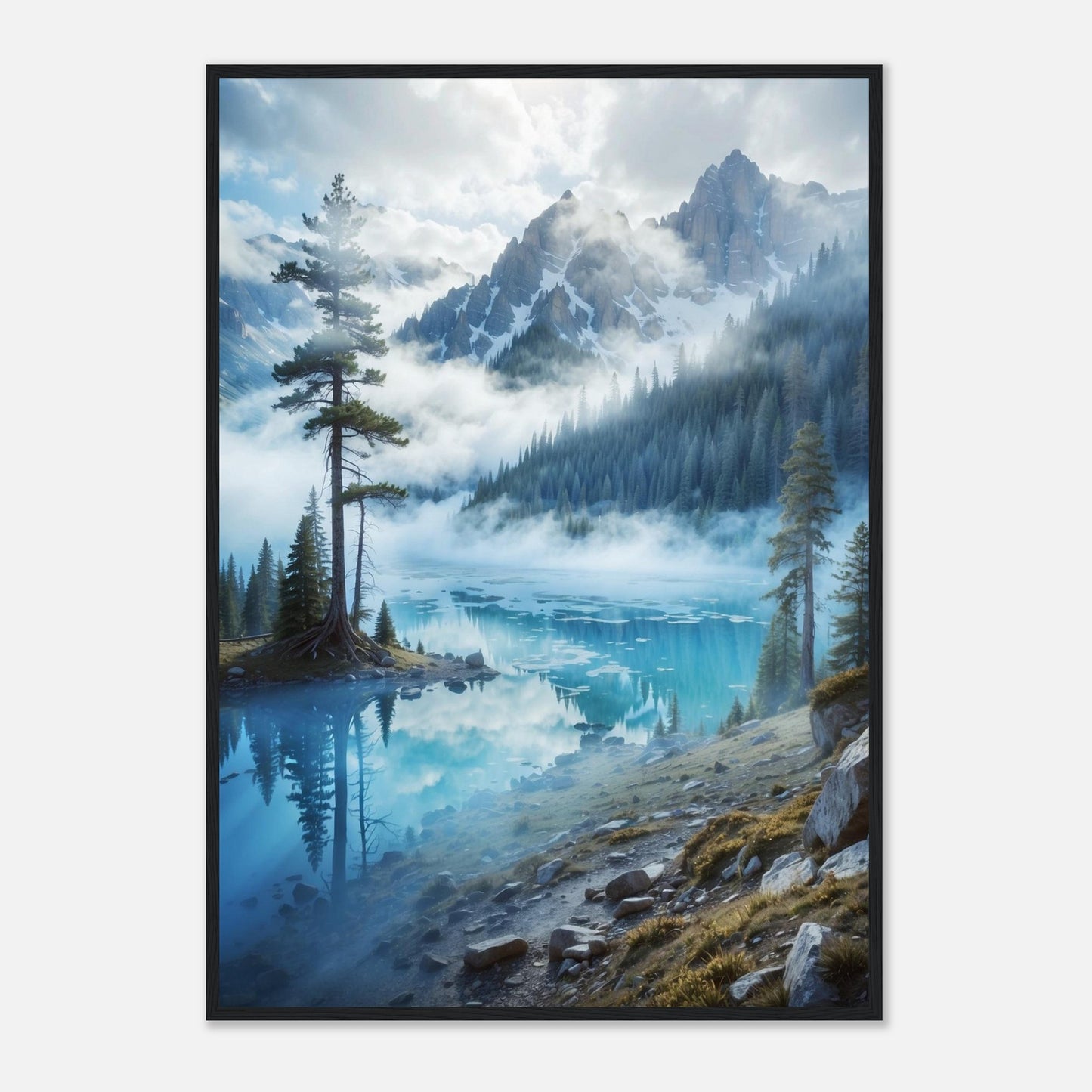 Premium Matte Paper Wooden Framed Poster
