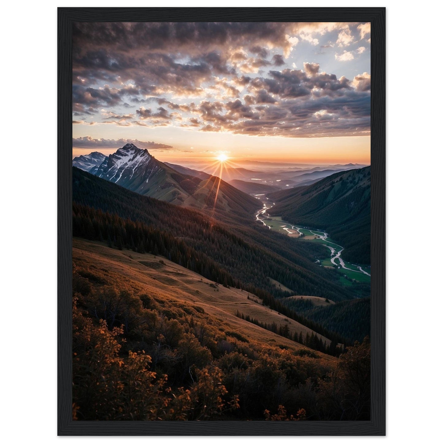 Premium Matte Paper Wooden Framed Poster