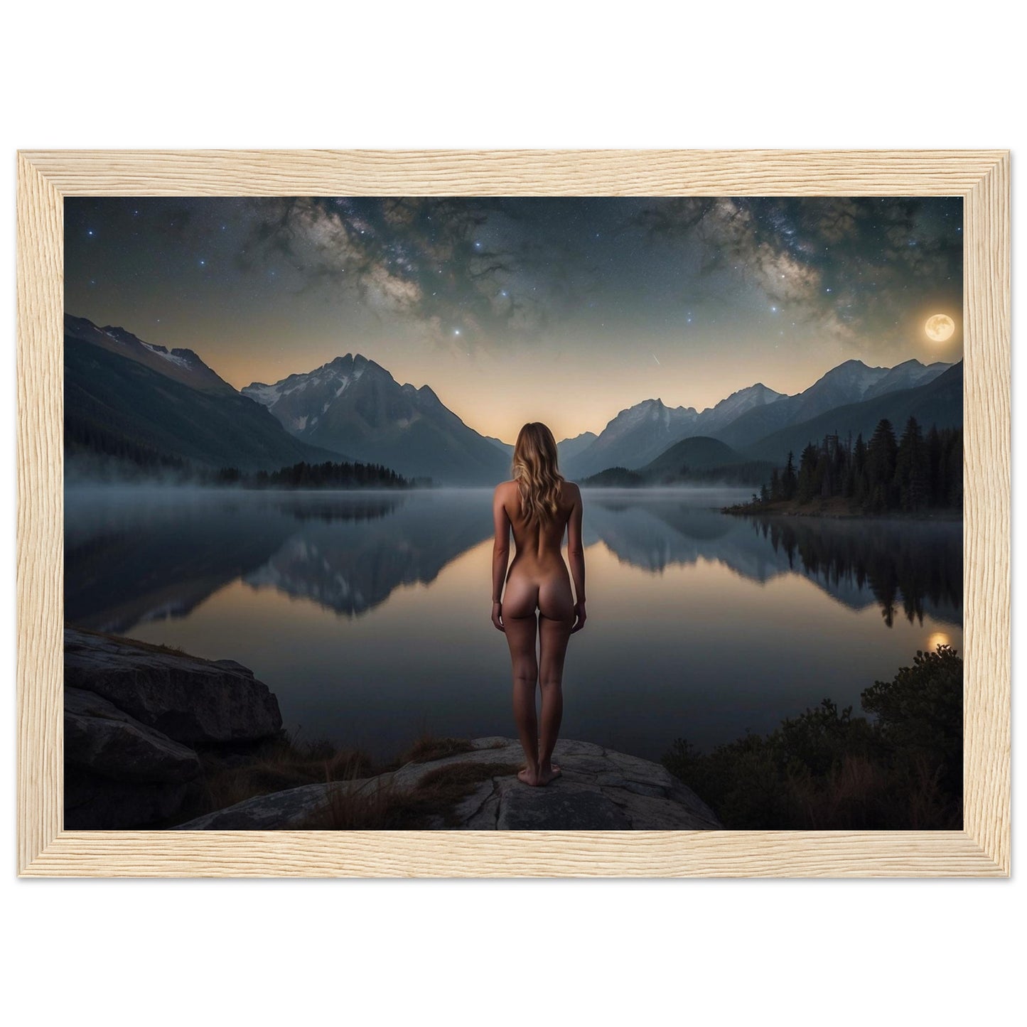 Premium Matte Paper Wooden Framed Poster