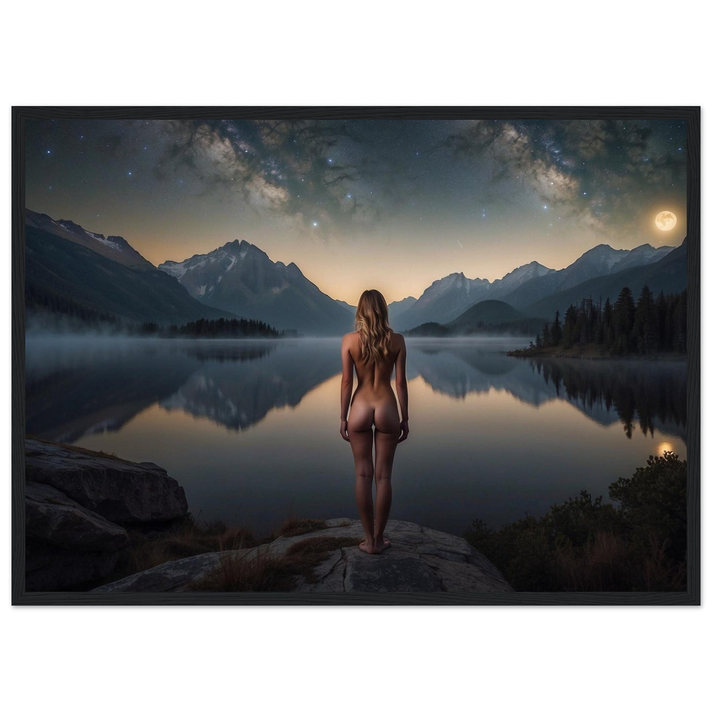 Premium Matte Paper Wooden Framed Poster