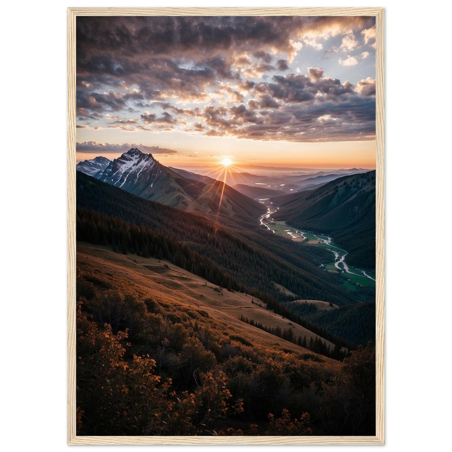 Premium Matte Paper Wooden Framed Poster