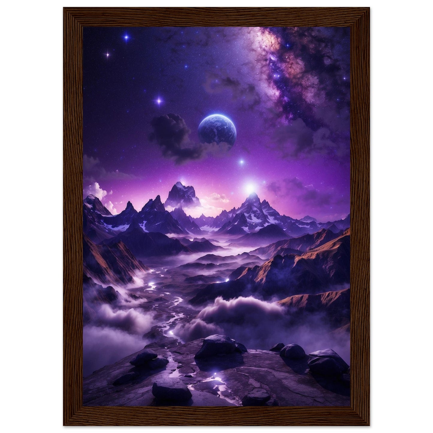Premium Matte Paper Wooden Framed Poster