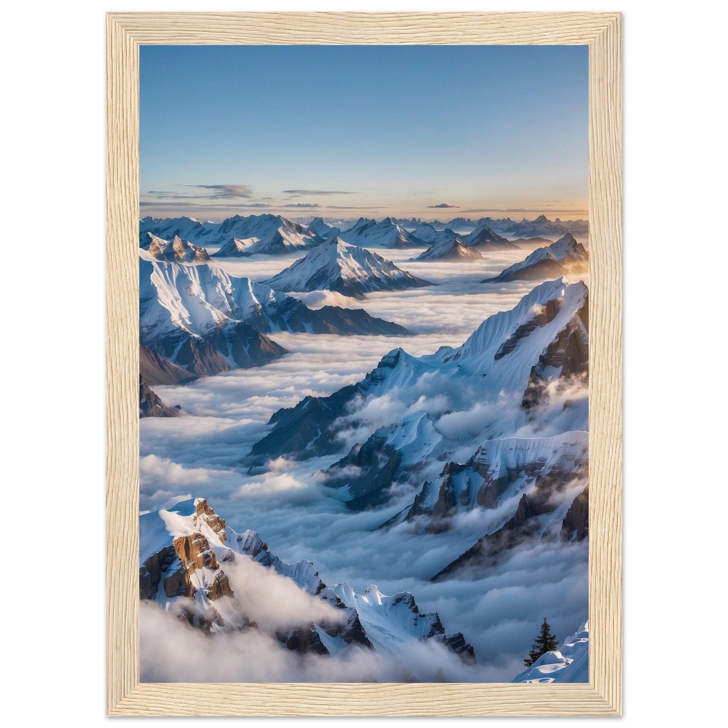 Premium Matte Paper Wooden Framed Poster