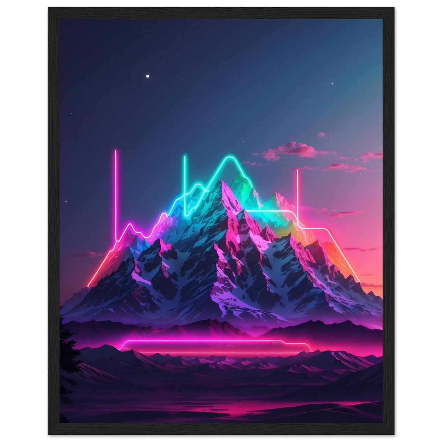 Premium Matte Paper Wooden Framed Poster