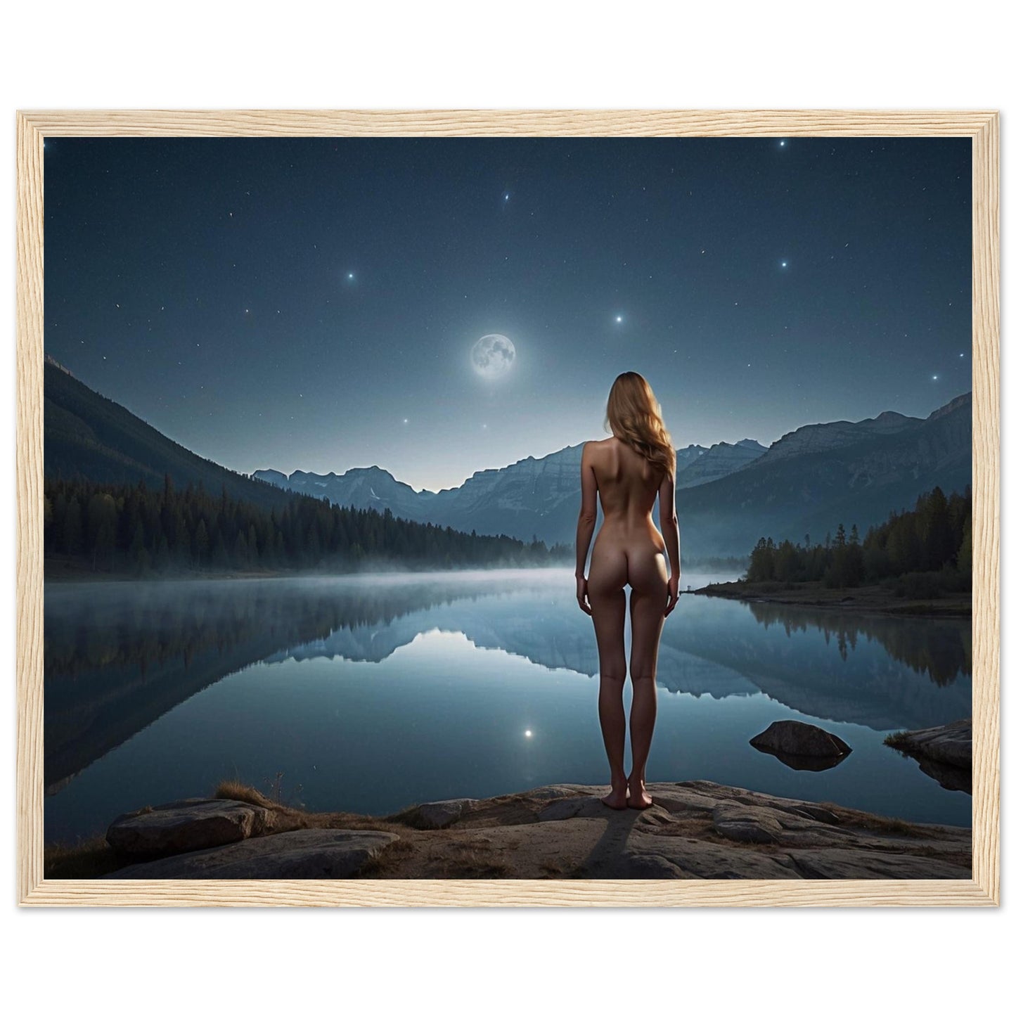 Premium Matte Paper Wooden Framed Poster