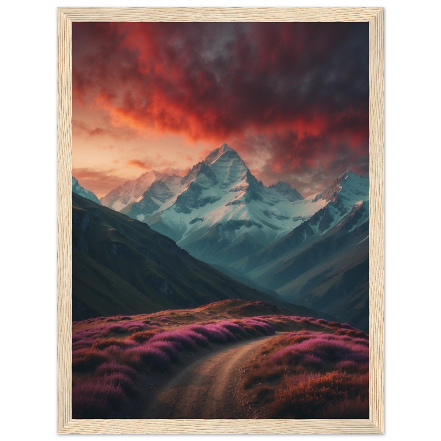 Premium Matte Paper Wooden Framed Poster