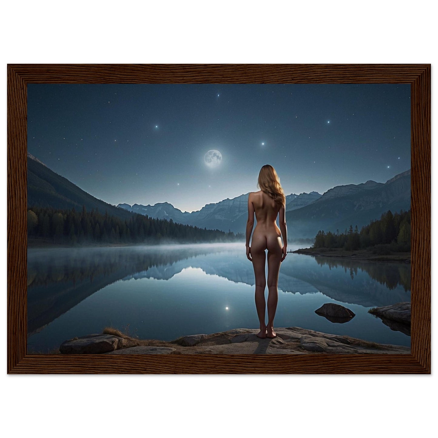 Premium Matte Paper Wooden Framed Poster