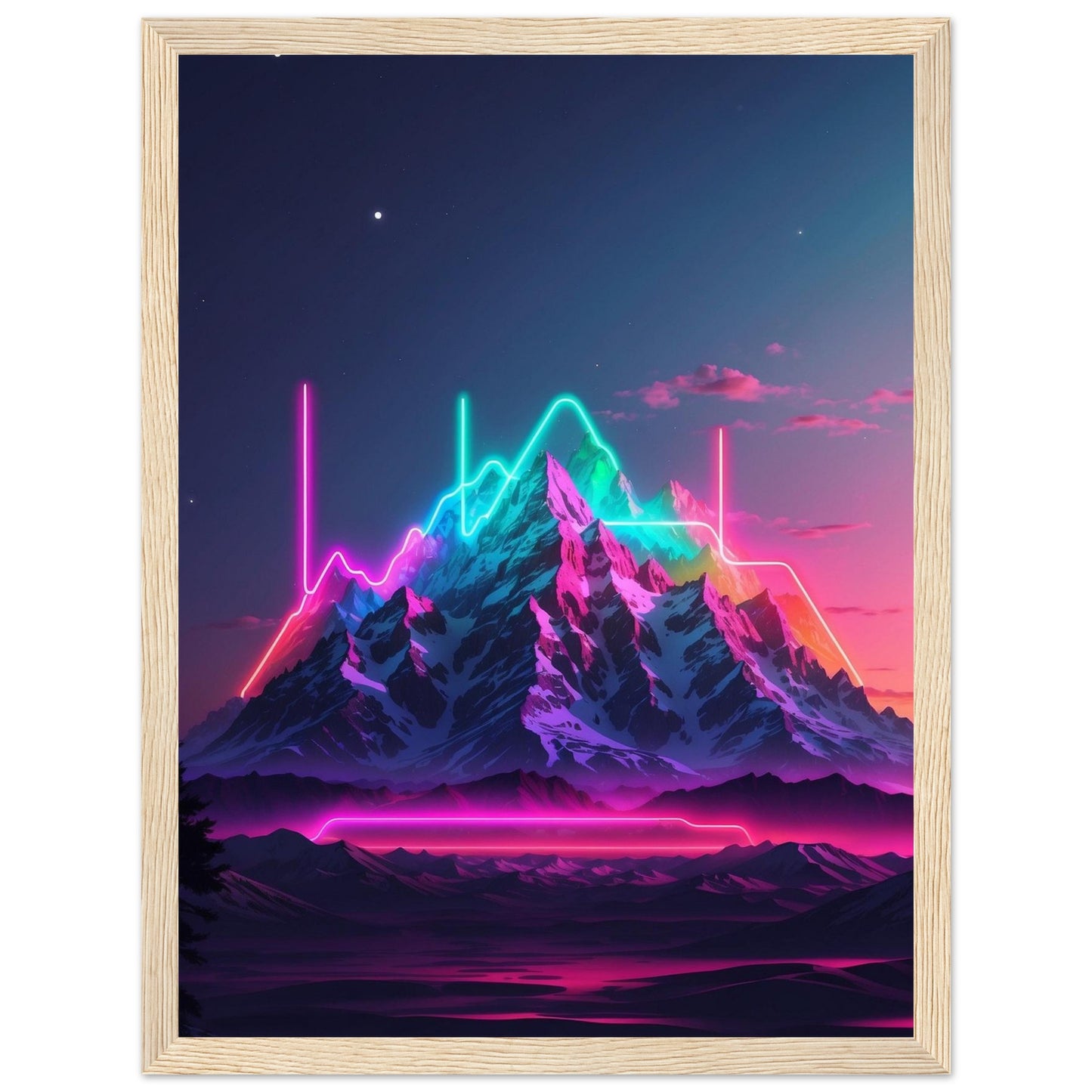 Premium Matte Paper Wooden Framed Poster