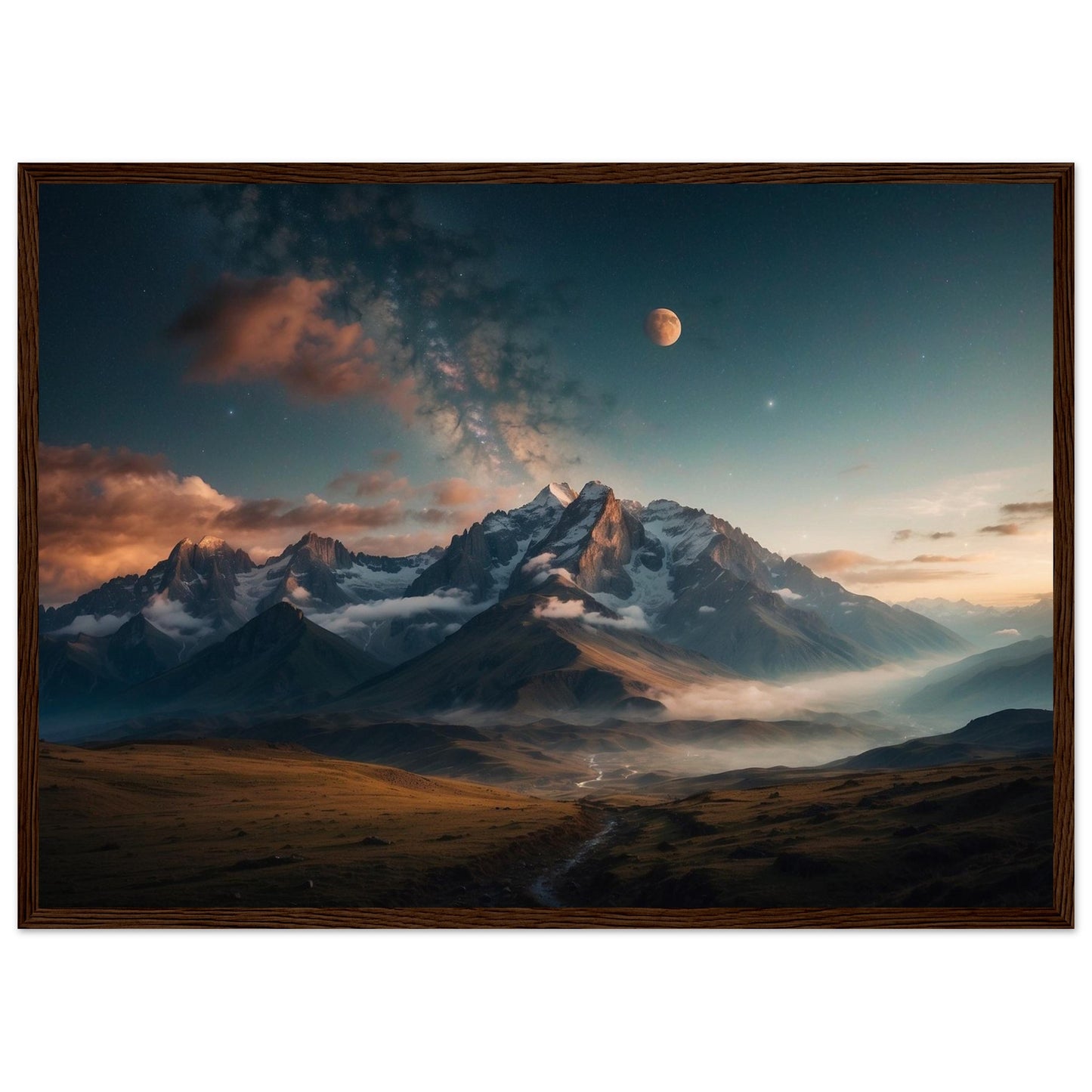 Premium Matte Paper Wooden Framed Poster