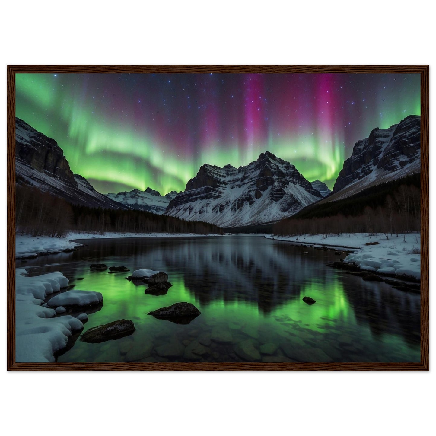 Premium Matte Paper Wooden Framed Poster