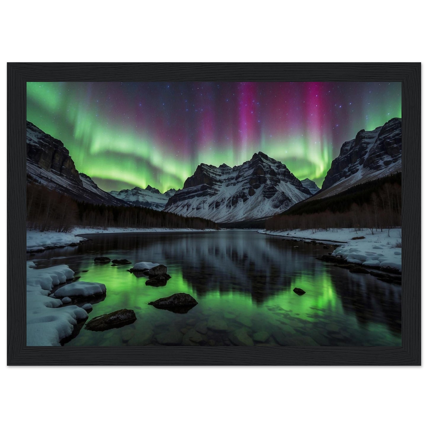Premium Matte Paper Wooden Framed Poster