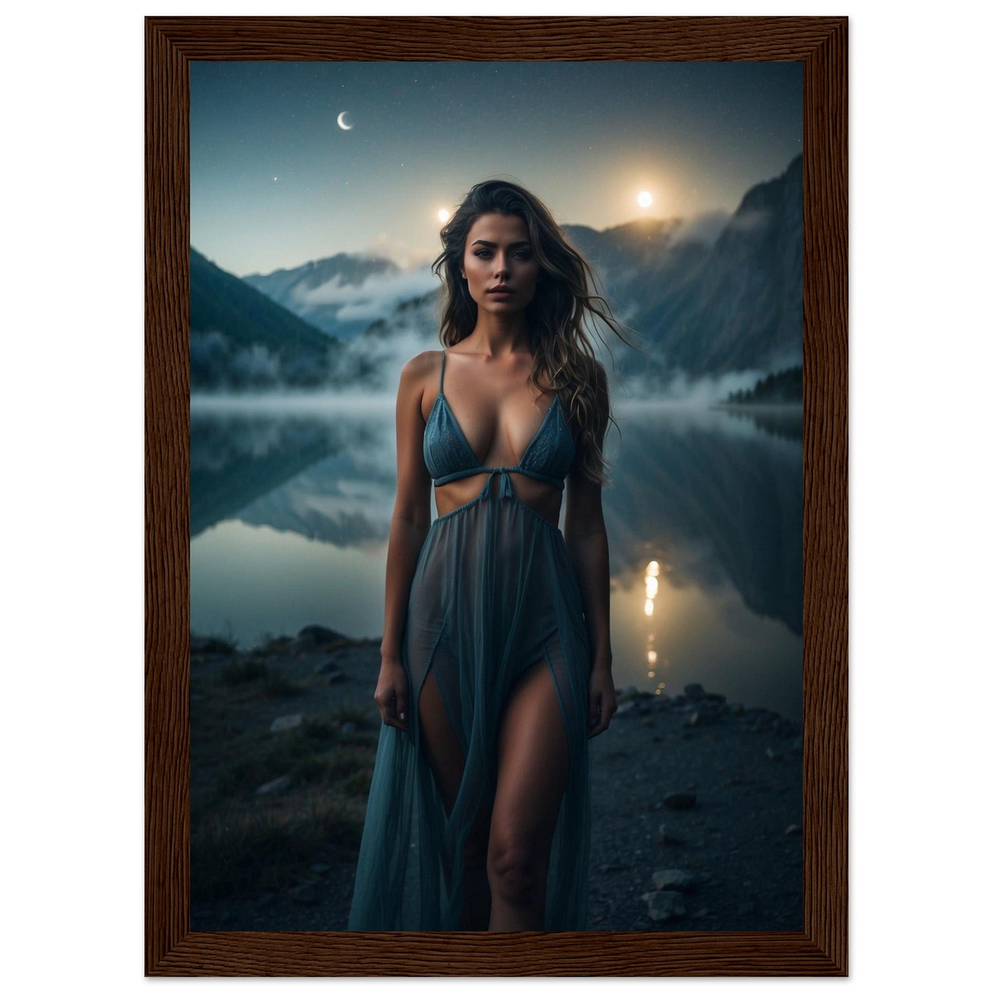 Premium Matte Paper Wooden Framed Poster