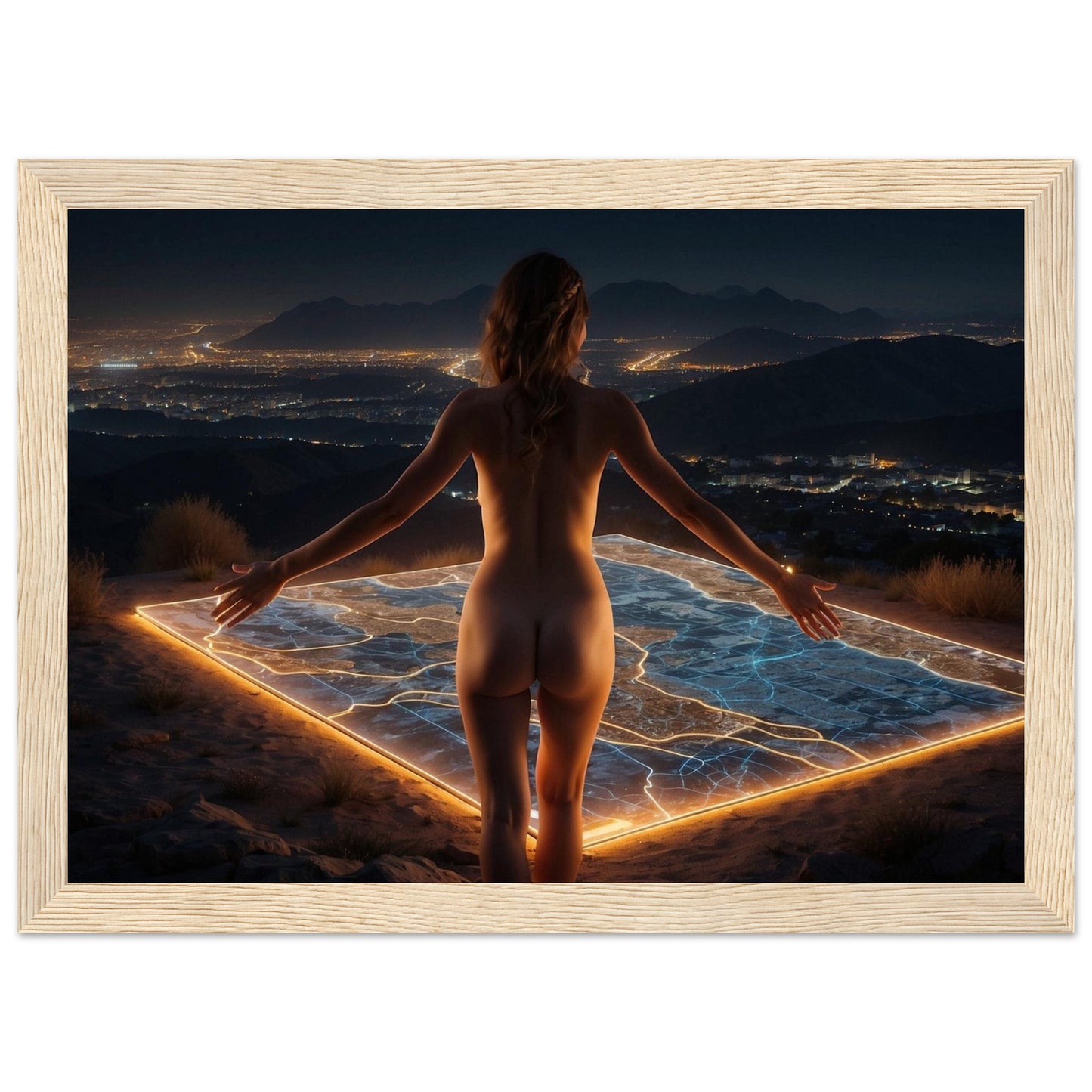Premium Matte Paper Wooden Framed Poster