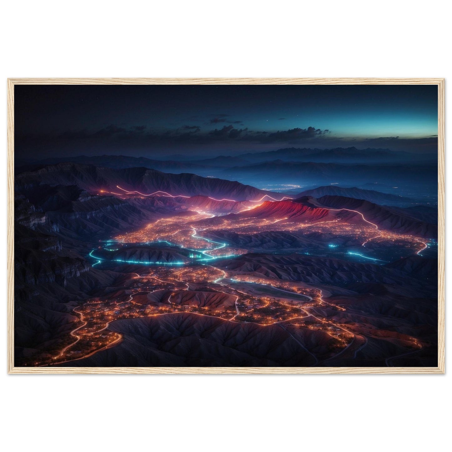 Premium Matte Paper Wooden Framed Poster