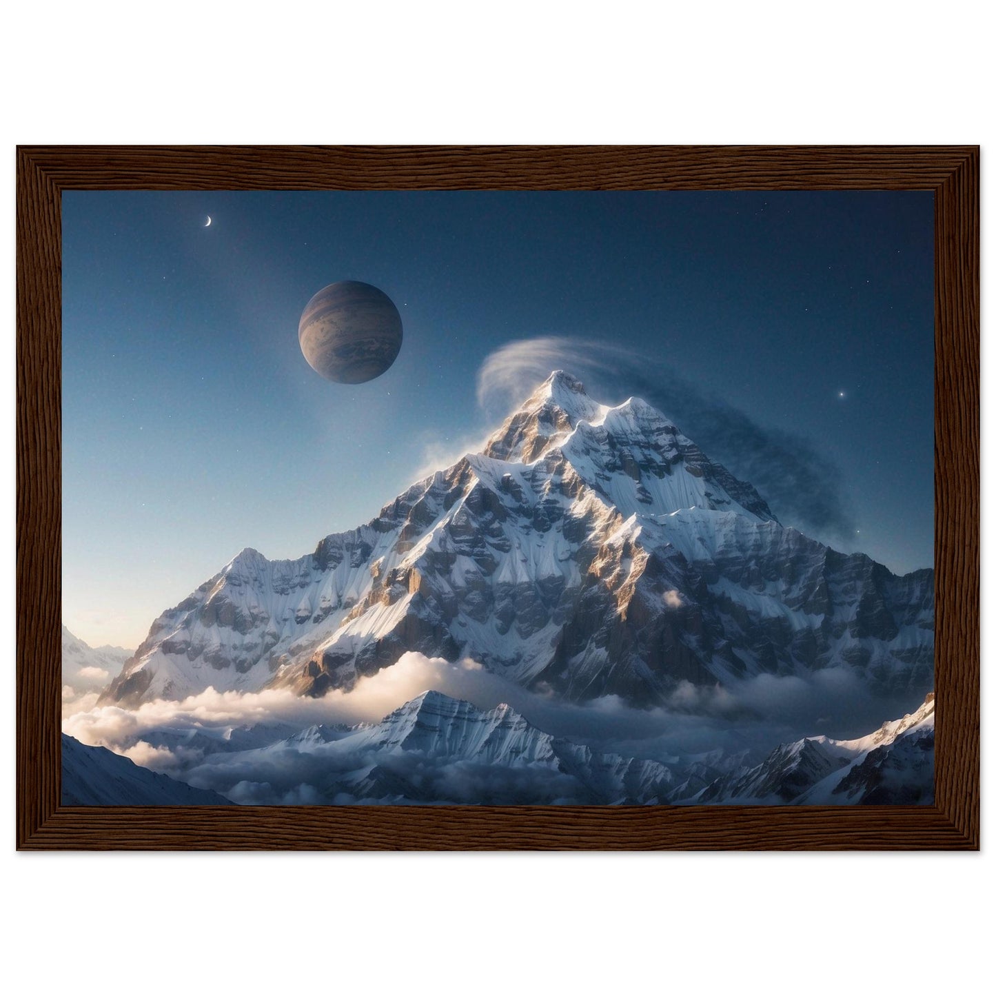 Premium Matte Paper Wooden Framed Poster