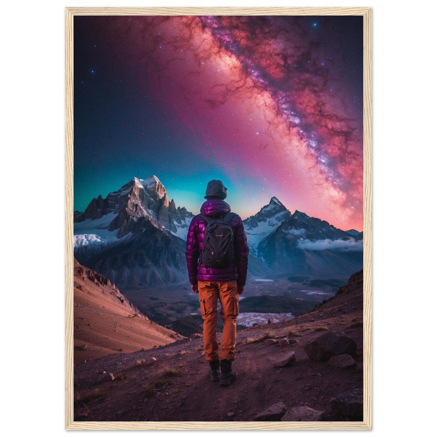 Premium Matte Paper Wooden Framed Poster