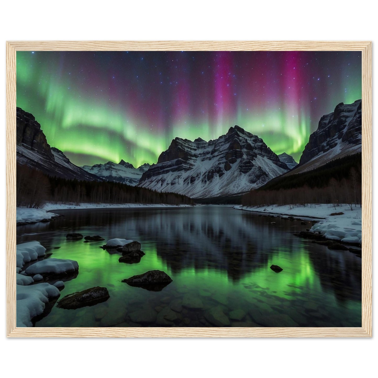 Premium Matte Paper Wooden Framed Poster
