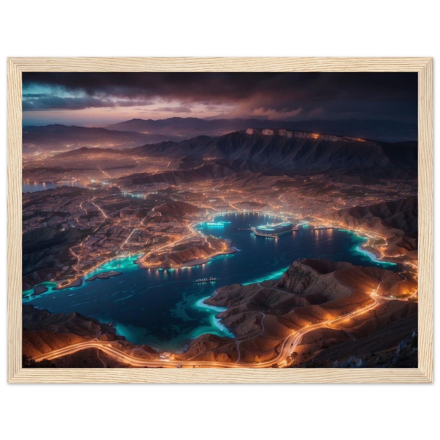 Premium Matte Paper Wooden Framed Poster