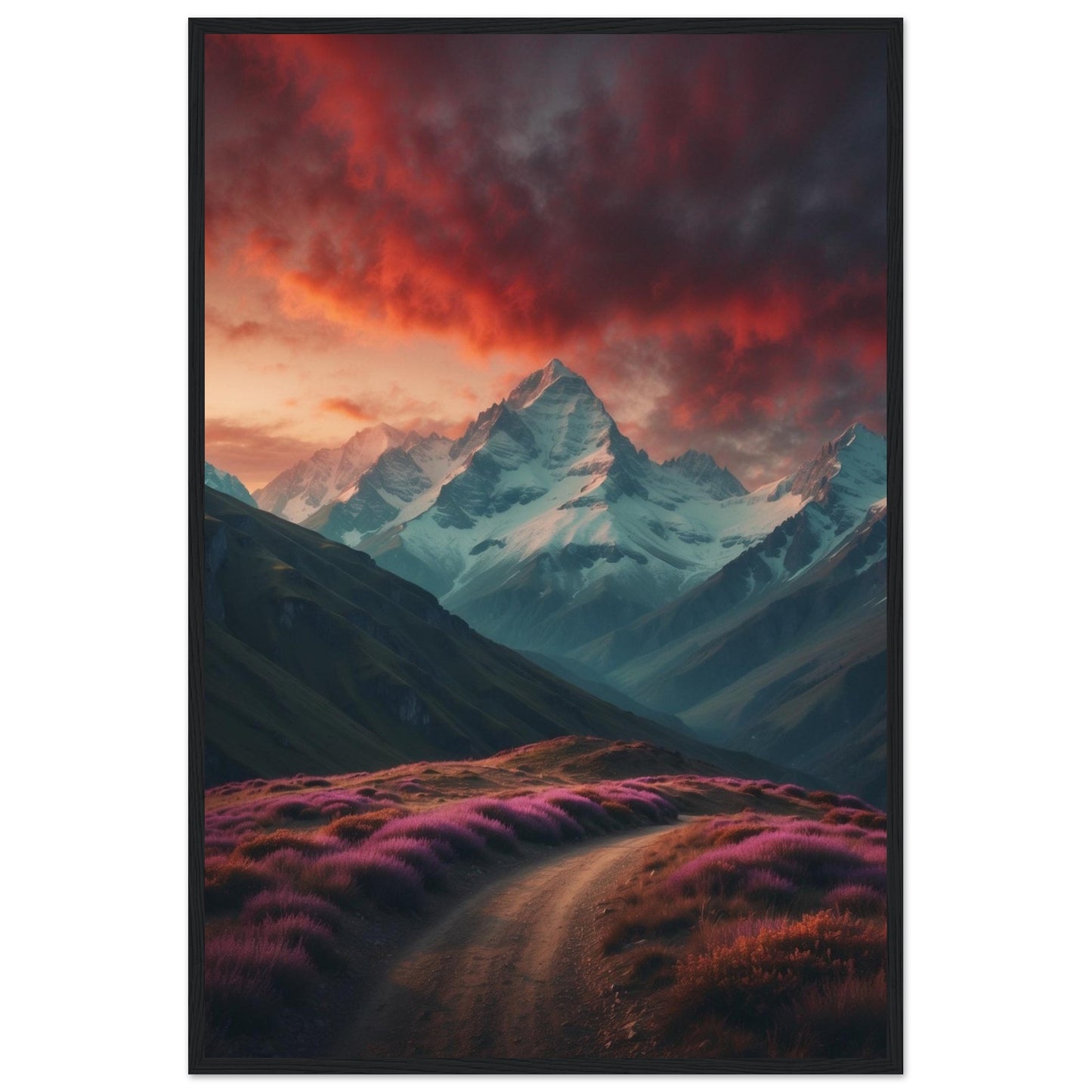 Premium Matte Paper Wooden Framed Poster